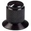 Control Knob, Round/Skirt Black Line