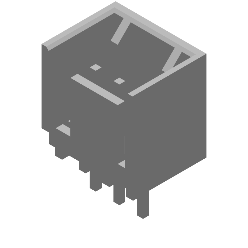 3 Pos 2.54mm Shrouded Header, Male, Straight, 5A, 250V, Tin