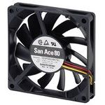 DC Fan Axial Ball Bearing 12V 7V to 13.8V 32.1CFM 31dB 80 X 80 X 15mm