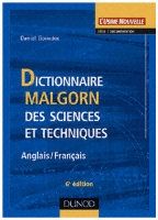 Dictionnaire Malgorn Des Sciences et Techniques, 6th edition by Daniel Gouadec