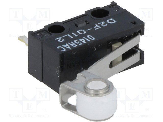 SPDT Roller Lever Switch, 100mA, 30VDC, Gold Contacts, Through Hole