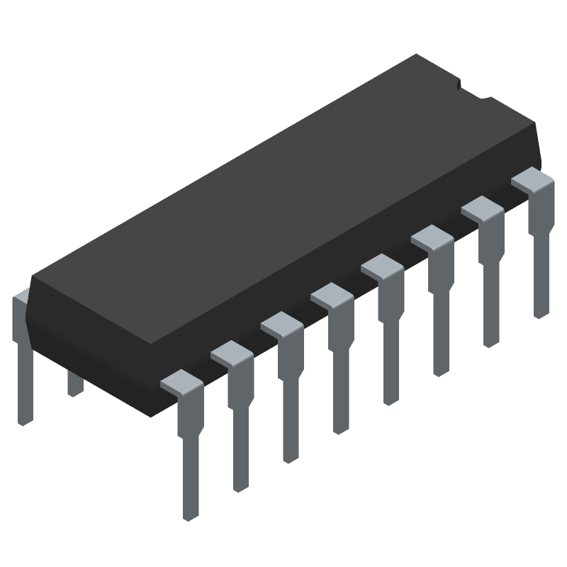 8-Bit Latched Driver IC, Serial, 500mA, 12V, DIP