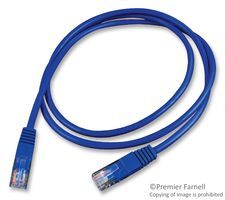 Cat5e Ethernet Cable, RJ45 Plug-Plug, 4ft, Blue, Unshielded