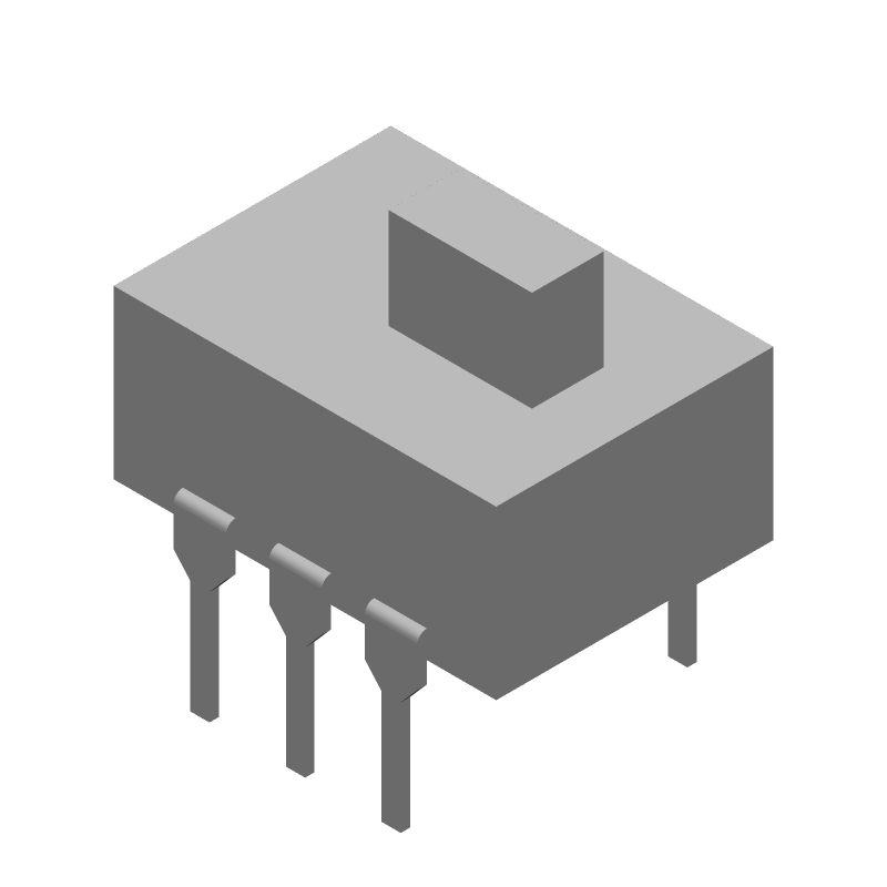 DPDT Slide Switch, 0.3A 115VDC, Thru-Hole PC Pin