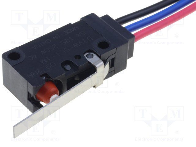 SPDT Snap Action Switch, 5A 250VAC, Hinge Lever, IP67