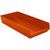 Storage Bin;  Polypropylene;  Red;  23-5/8in. L X 8-3/8 in. W X 4 in. H