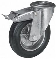 LAG Stem Castor 12658 FR FB, 80kg, Rubber tyres