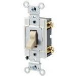 Switch Toggle OFF ON SPST Lever Screw 20A 277VAC 1491.4VA Panel Mount with Frame