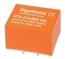 VIGORTRONIX - VTX-214-005-112 - AC/DC PCB Mount Power Supply (PSU), ITE, 1 Output, 5 W, 12 V, 416 mA