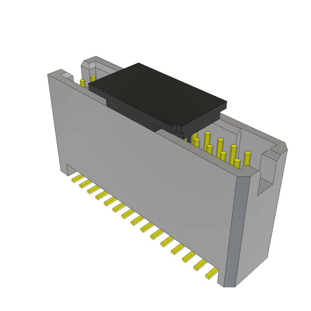 Conn Shrouded Header HDR 30 POS 1.27mm Solder ST Top Entry SMD T/R