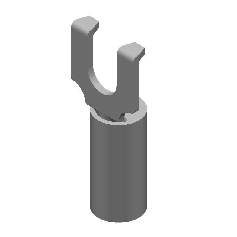 10-12AWG Crimp Terminal, Copper/Tin, 300V, 15A, Yellow
