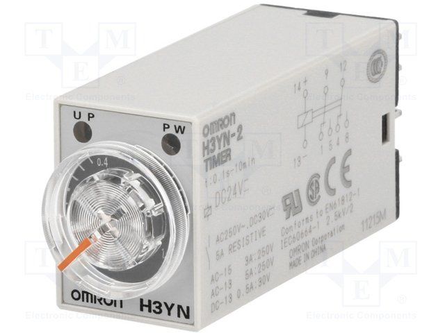 OMRON INDUSTRIAL AUTOMATION         H3YN-2 DC24.             TIME DELAY RELAY