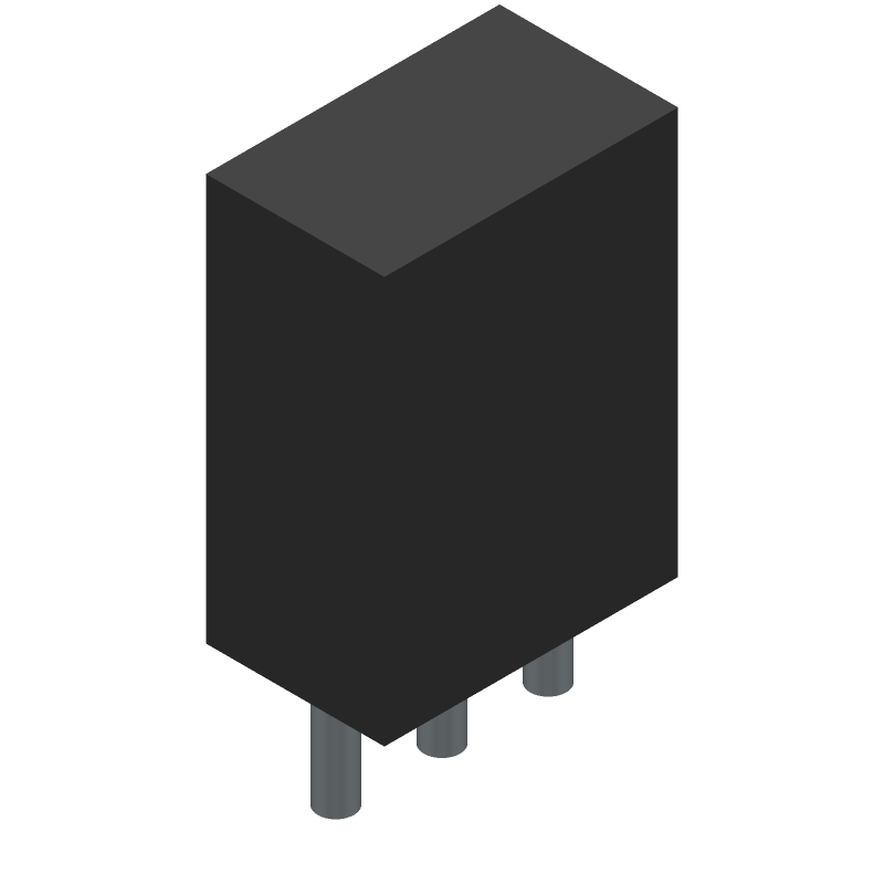 SPDT Toggle Switch, 6A 250VAC, On-Off-On, 3 Pos, PC Pin