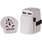 SKROSS         1.302500            TRAVEL ADAPTOR, WORLD, DUAL USB, WHITE