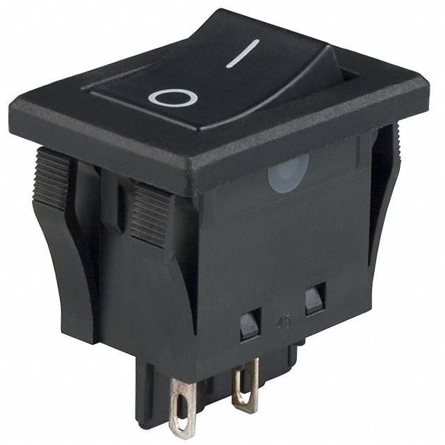 Illuminated Rocker Switch SPST 10A 250VAC 30VDC Panel Mount