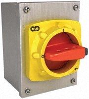 6 + 2EB Aux Pole Base mount Non-Fused Switch Disconnector, 6NO, 40 A, 18.5 kW, IP65