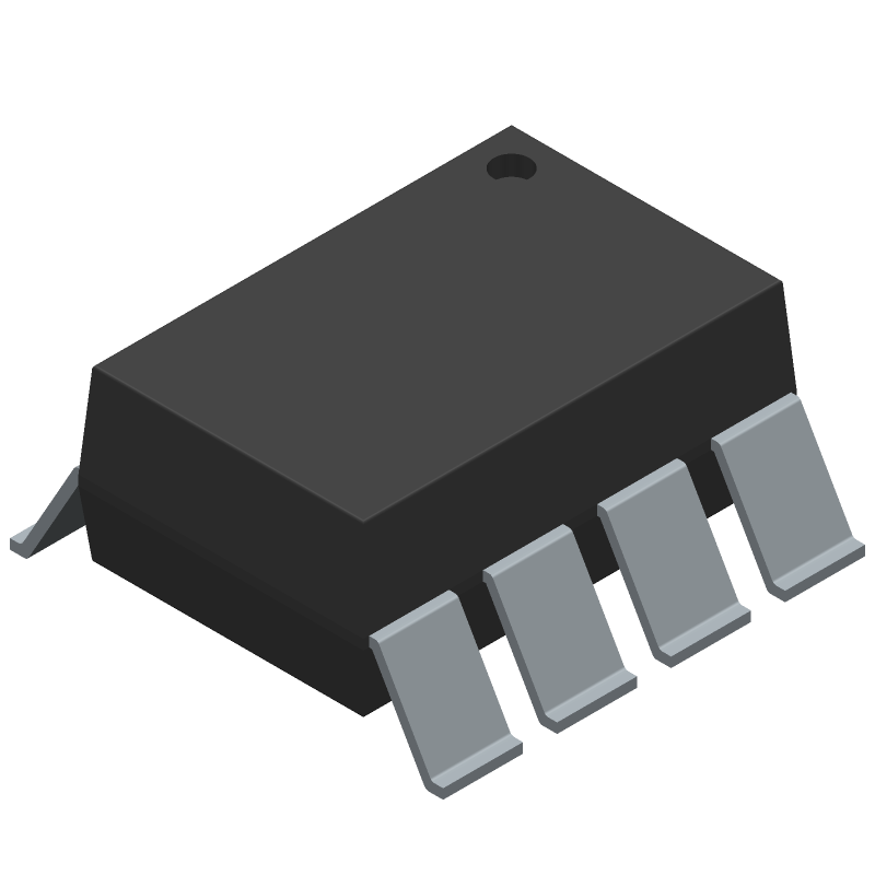 1-Ch 3.75kV Isolation Optocoupler, SMD, 20Kbps, Logic Output
