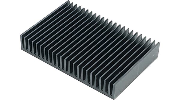 Heat sink 1000 mm 1.3 K/W  @ L=100 mm black anodised, KS150-1000E, Austerlitz Electronic GmbH