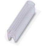 Conductor marker carrier, transparent, unlabeled, mounting type slide on, cable diameter range 1.5 . 2.5 mm,lettering field size 15 x 4 mm