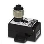 AS-Interface distributor with IP65/IP67/IP69k degree of protection for 1 flat-ribbon conductor, with a straight, A-coded, 2-pos. M12 socket