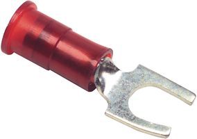 Fork Terminal 18-22AWG Copper Red Tin