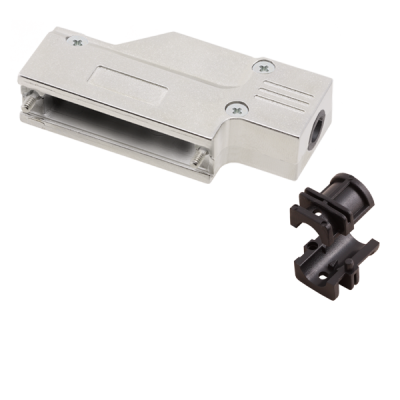 D-Sub metal hood 9P, DCMR09-FK-K, Encitech Connectors AB
