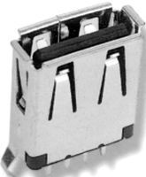 MULTICOMP - USB-A-S-VT - USB Connector, USB Type A, USB 2.0, Receptacle, 4 Ways, Through Hole Mount, Vertical