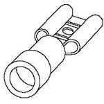 Quick Disconnect Terminal 18-22AWG Copper Red F 19.3mm Tin Box