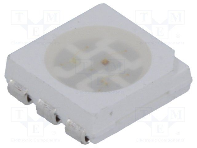 LED; SMD; 5060, PLCC6; RGB; 5x5x1.5mm; 120°; 20mA; Lens: transparent