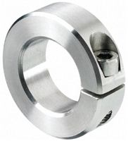 Huco Collar One Piece Clamp Screw, Bore 14mm, OD 30mm, W 11mm, Stainless Steel