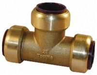 Pegler Yorkshire 15mm Equal Tee Brass Push Fit Fitting