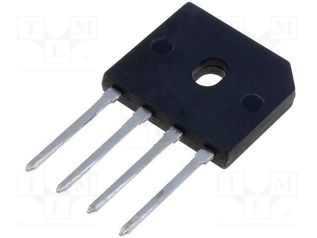 Bridge rectifier 600 V 8 A SIL, GBU8J, Diotec