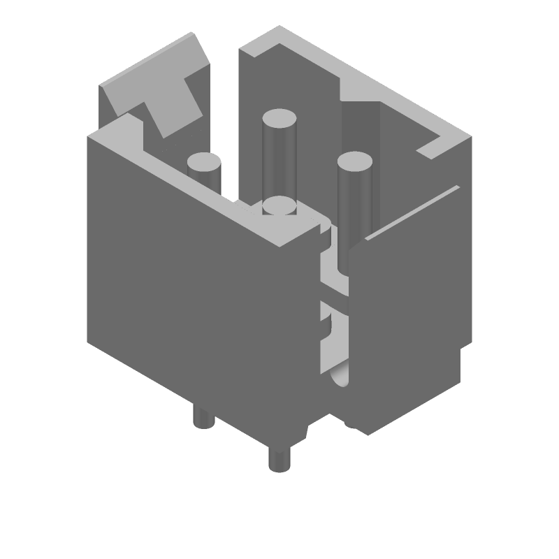 4 Pos Rectangular Connector, 14A, 600V, Wire-to-Board, Solder, Thru-Hole