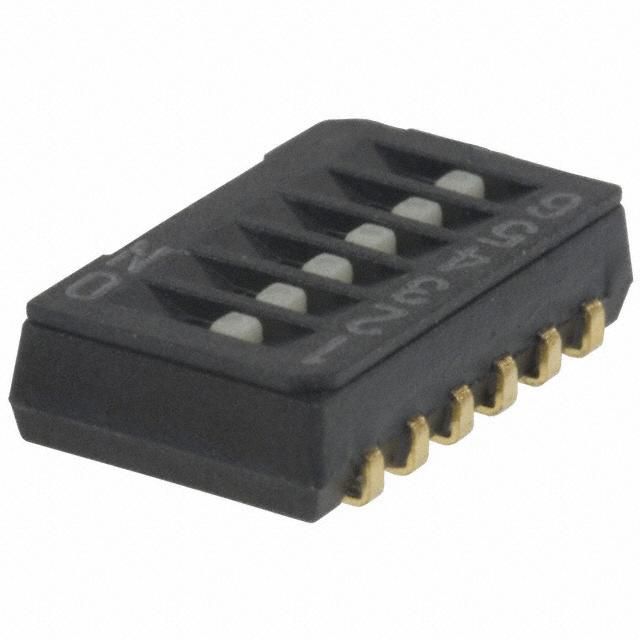 6-Pos SPST Slide DIP Switch, SMT, 0.1A, 6VDC