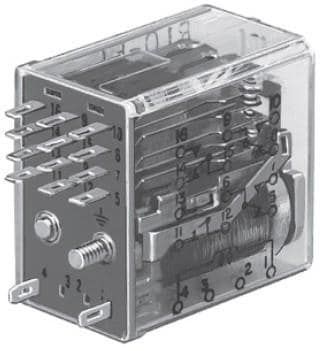24VDC 3A 4PDT Power Relay, THT