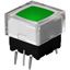 Illuminated Tactile Switch, SPST-NO, 50mA, 24VDC, Through Hole