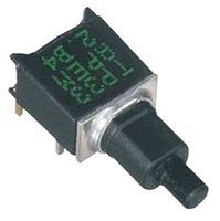 Switch Push Button OFF Mom SPST Short Round Plunger 20VAC 20VDC 0.4VA Momentary Contact Thru-Hole PC Pins