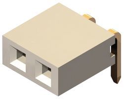 Conn Socket Strip SKT 2 POS 2.54mm Solder RA Thru-Hole Box