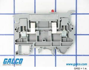 600V 16A Fuse Terminal Block, Screw Mount, 1-Level, 2-Pos