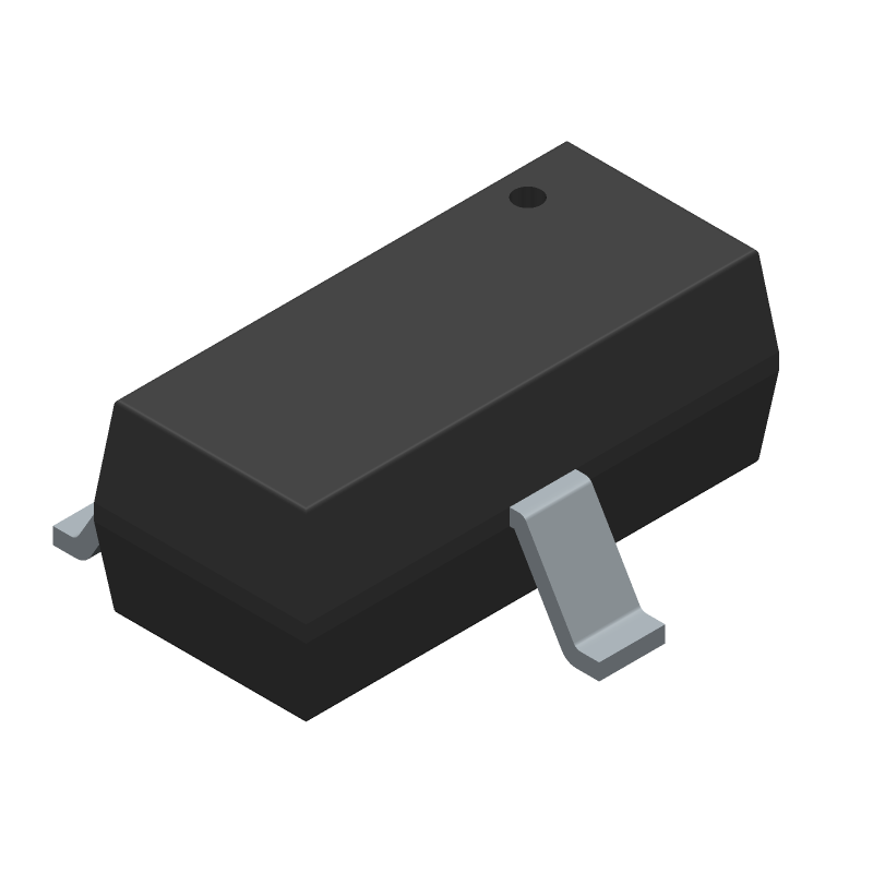 5.1V Zener Diode, 300mW, 5% Tol, SOT-23, SMD