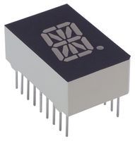 16 Seg Alphanumeric LED Display, Red, 20.32mm