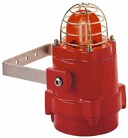 Explosion Proof Xenon BExBG15 Series Beacon, Red, Flashing, Surface Mount, 230 V ac