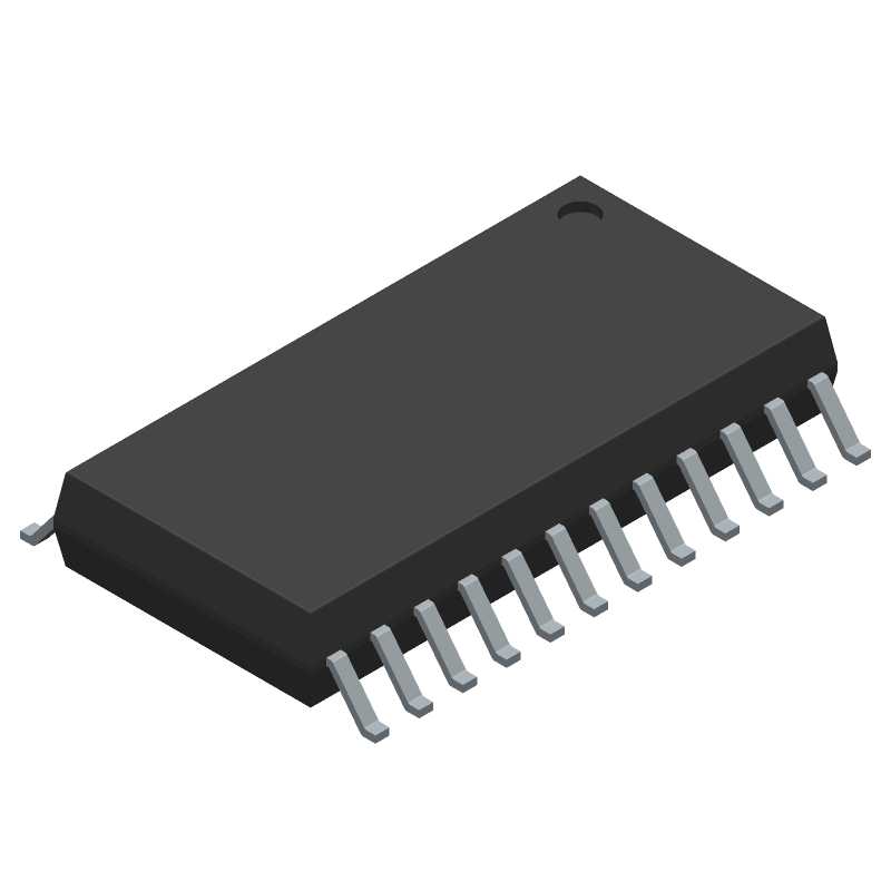I/O Port Expander, I<sup>2</sup>C / SMBus, 16-Bit, with Active Low Interrupt, SOIC-24, 300 mils, 1000-REEL