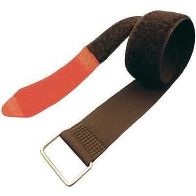 Velcro tape with strap Hook and loop pad (L x W) 360 mm x 25 mm Black, Red Fastech 1 pc(s)