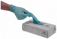 Delta Plus Blue Nitrile Gloves size 6.5 - S Powder-Free x 100