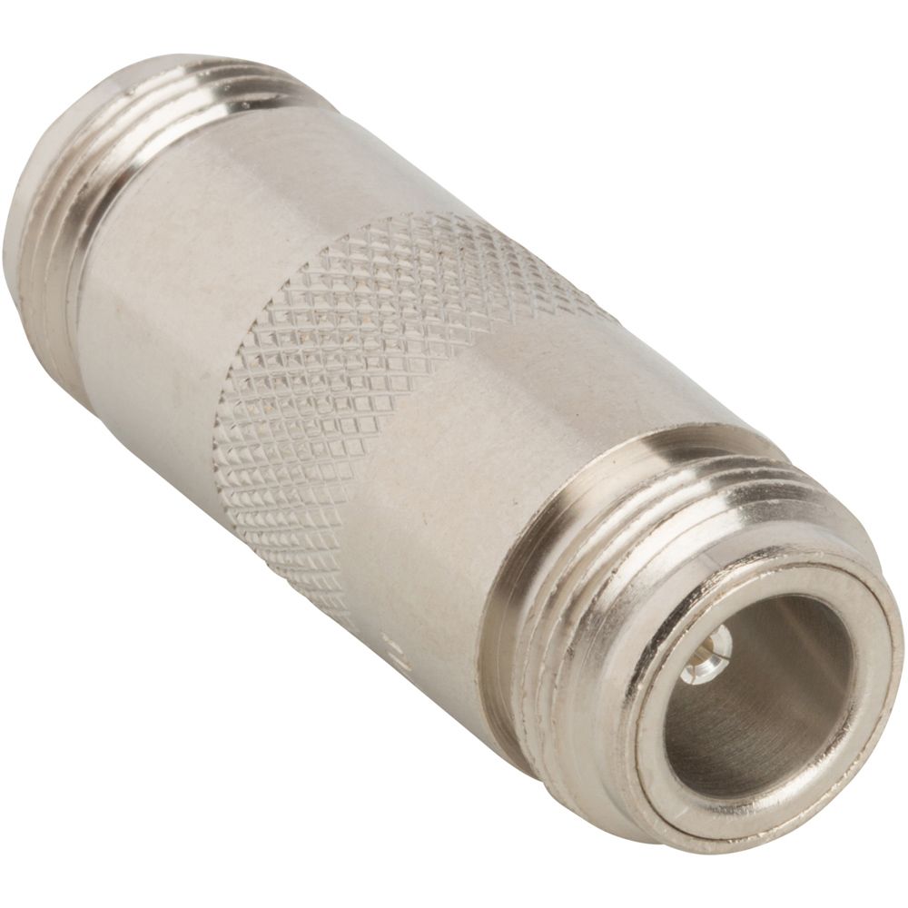 N Jack Female 50R RF Coaxial Adapter, 11GHz, Nickel
