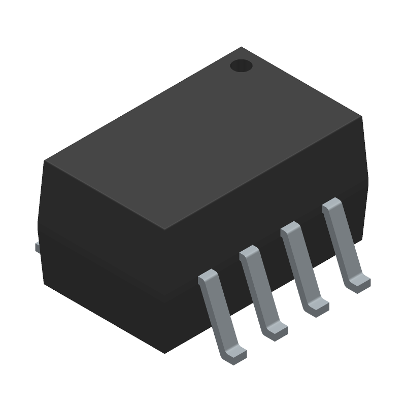 2-Ch DC-IN Phototransistor Optocoupler, 70V, 4kV Iso, SOIC