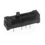 Slide Switch SP3T ON ON ON 100mA 12VDC Thru-Hole