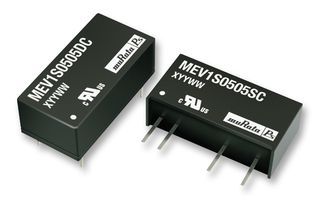 1W DC-DC Converter, 2x15V Out, 33mA, SIP, 3kV Iso