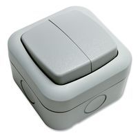 SWITCH, WEATHERPROOF, 2GANG, IP55